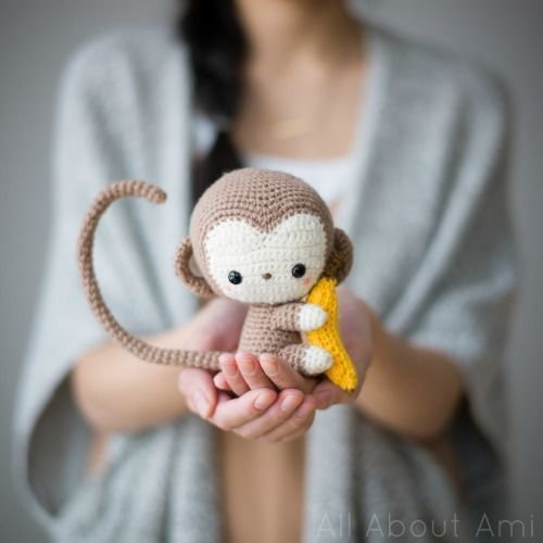 Mono amigurumi con patrón