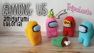 Among us crochet amigurumi tutorial paso a paso